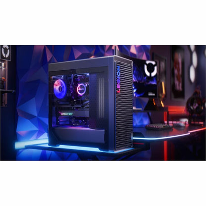 Life-Style Image for Lenovo Legion T7 34IAS10 90Y6003KUS Gaming Desktop Computer - Intel Core Ultra 7 265KF - 32 GB - 1 TB SSD - Tower - Storm Gray
