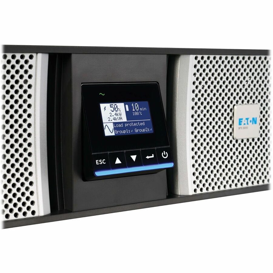 Alternate-Image5 Image for Eaton 9PX G2 5000VA 5000W 208/120V Online Double-Conversion UPS - L6-30P Input, 6x 5-20R, 1x L6-30R, 1x L14-30R, Cybersecure Network Card, Extended Run, 6U Rack/Tower