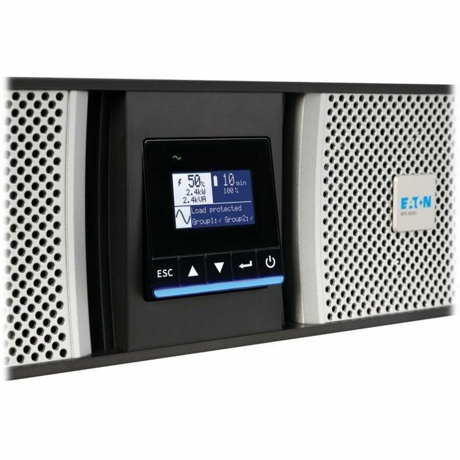 Alternate-Image1 Image for Eaton 9PX G2 5000VA 5000W 208/120V Online Double-Conversion UPS - L6-30P or Hardwired Input, 18x 5-20R, 2x L6-20R, 1x L6-30R, Cybersecure Network Card, Extended Run, 6U Rack/Tower