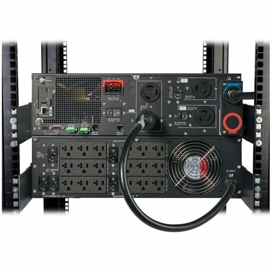 Alternate-Image5 Image for Eaton 9PX G2 5000VA 5000W 208/120V Online Double-Conversion UPS - L6-30P or Hardwired Input, 18x 5-20R, 2x L6-20R, 1x L6-30R, Cybersecure Network Card, Extended Run, 6U Rack/Tower