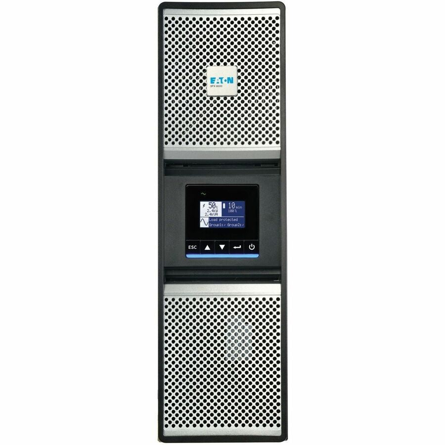 Front Image for Eaton 9PX G2 6000VA 5400W 208V Online Double-Conversion UPS - L6-30P or Hardwired Input, 2 L6-20R, 2 L6-30R, Hardwired Output, Cybersecure Network Card, Extended Run, 3U Rack/Tower