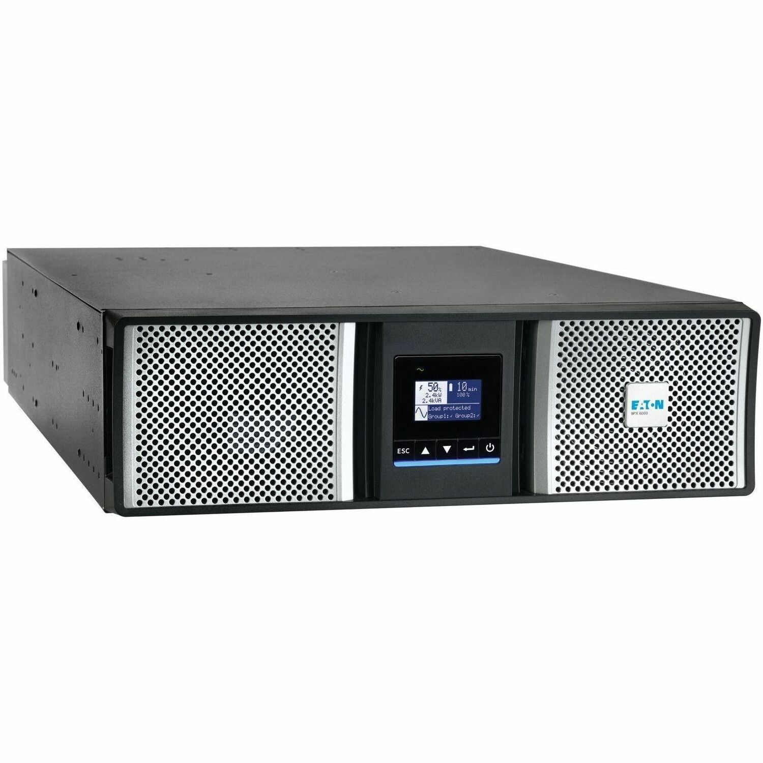 Main Image for Eaton 9PX G2 6000VA 5400W 208V Online Double-Conversion UPS - L6-30P or Hardwired Input, 2 L6-20R, 2 L6-30R, Hardwired Output, Cybersecure Network Card, Extended Run, 3U Rack/Tower