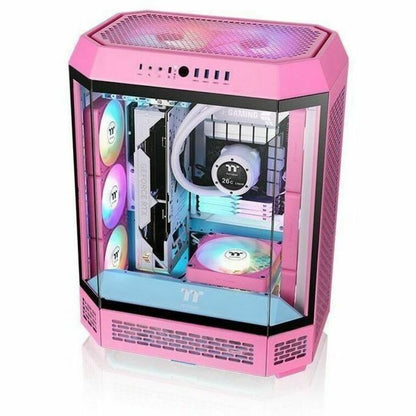 Alternate-Image6 Image for Thermaltake CT140 EX Reverse ARGB Sync PC Cooling Fan Bubble Pink (3-Fan Pack) - 3 Pack