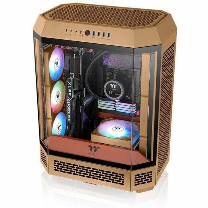 Alternate-Image3 Image for Thermaltake CT140 EX Reverse ARGB Sync PC Cooling Fan Gravel Sand (3-Fan Pack) - 3 Pack