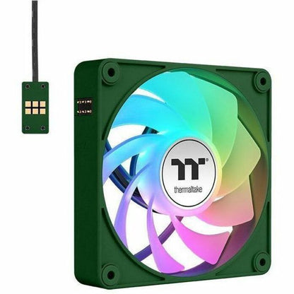 Alternate-Image4 Image for Thermaltake CT120 EX Reverse ARGB Sync PC Cooling Fan Racing Green (3-Fan Pack) - 3 Pack