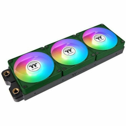 Alternate-Image1 Image for Thermaltake CT120 EX Reverse ARGB Sync PC Cooling Fan Racing Green (3-Fan Pack) - 3 Pack
