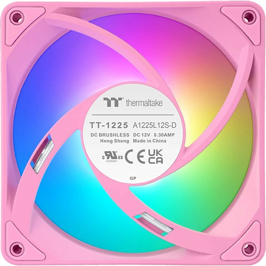 Alternate-Image8 Image for Thermaltake CT120 EX Reverse ARGB Sync PC Cooling Fan Bubble Pink (3-Fan Pack) - 3 Pack