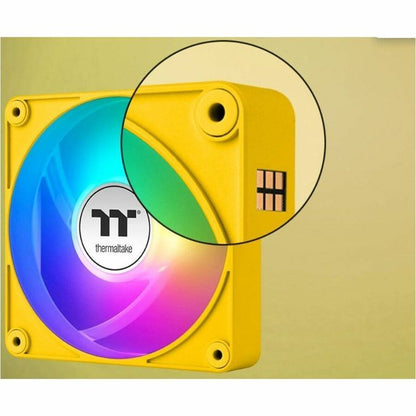 Alternate-Image2 Image for Thermaltake CT120 EX Reverse ARGB Sync PC Cooling Fan Bumblebee (3-Fan Pack) - 3 Pack