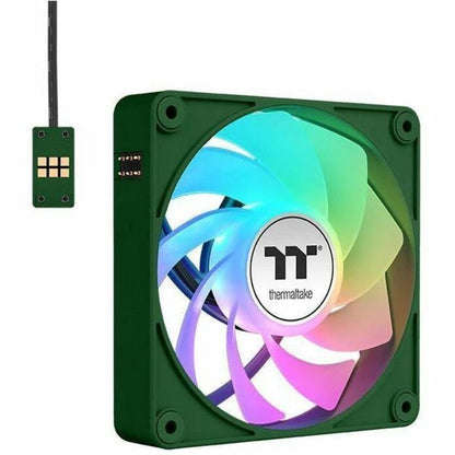 Alternate-Image2 Image for Thermaltake CT140 EX Reverse ARGB Sync PC Cooling Fan Racing Green (3-Fan Pack) - 3 Pack