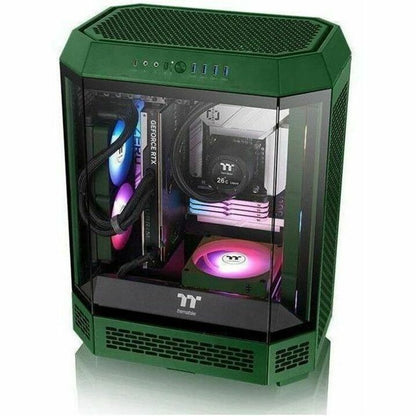 Alternate-Image9 Image for Thermaltake CT140 EX Reverse ARGB Sync PC Cooling Fan Racing Green (3-Fan Pack) - 3 Pack