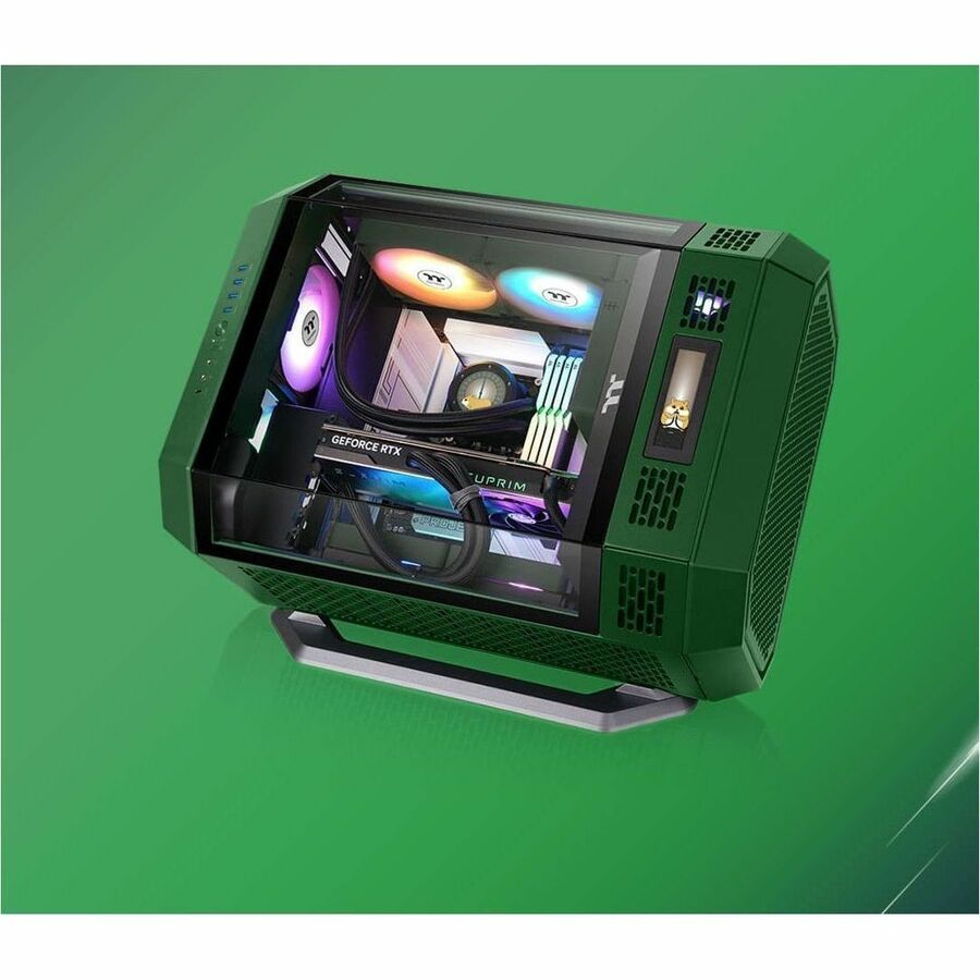 Alternate-Image4 Image for Thermaltake CT140 EX Reverse ARGB Sync PC Cooling Fan Racing Green (3-Fan Pack) - 3 Pack