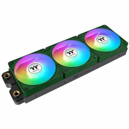 Alternate-Image1 Image for Thermaltake CT140 EX Reverse ARGB Sync PC Cooling Fan Racing Green (3-Fan Pack) - 3 Pack