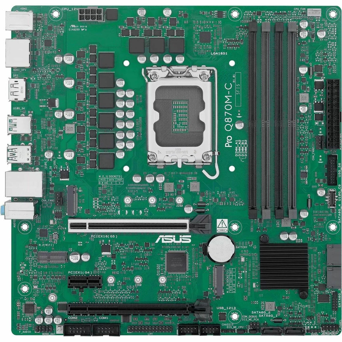 Main Image for Asus Pro PRO Q870M-C-CSM Desktop Motherboard - Intel Q870 Chipset - Socket LGA-1851 - Micro ATX