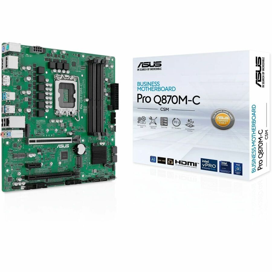 Alternate-Image5 Image for Asus Pro PRO Q870M-C-CSM Desktop Motherboard - Intel Q870 Chipset - Socket LGA-1851 - Micro ATX