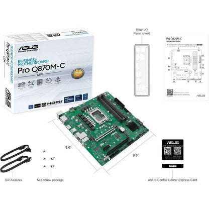Alternate-Image3 Image for Asus Pro PRO Q870M-C-CSM Desktop Motherboard - Intel Q870 Chipset - Socket LGA-1851 - Micro ATX