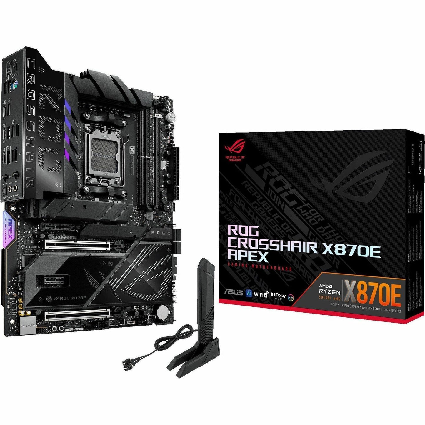 Main Image for Asus ROG Crosshair X870E Apex Gaming Desktop Motherboard - AMD X870E Chipset - Socket AM5 - ATX