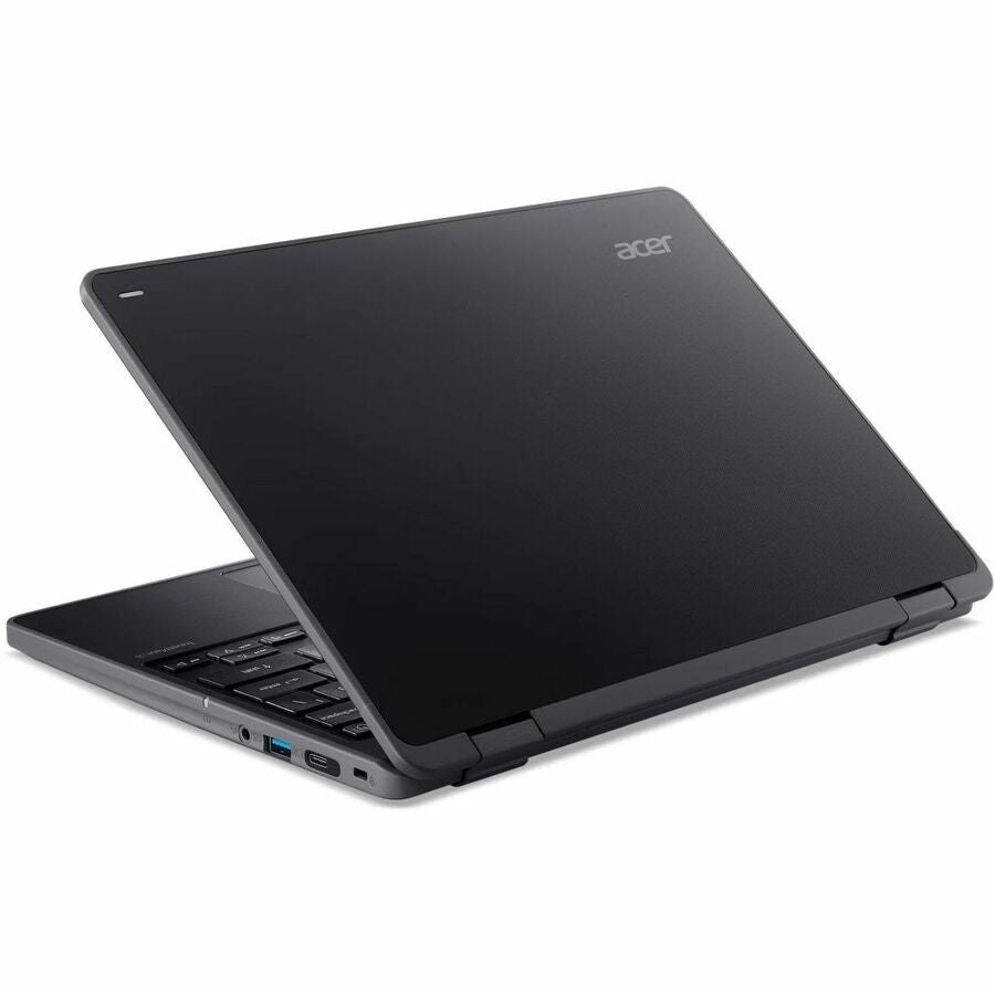 Rear Image for Acer TravelMate B3 Spin 12 B312R-31 TMB312R-31-C741 12.2" Touchscreen Convertible 2 in 1 Notebook - WUXGA - 60 Hz - Intel N-Series N150 - 8 GB - 128 GB Flash Memory - English Keyboard - Black