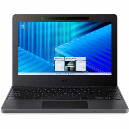 Front Image for Acer TravelMate B3 11 B311-34 TMB311-34-C2UE 11.6" Notebook - HD - 60 Hz - Intel N-Series N150 - 8 GB - 128 GB Flash Memory - English Keyboard - Black