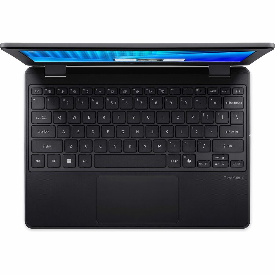 Alternate-Image1 Image for Acer TravelMate B3 11 B311-34 TMB311-34-C2UE 11.6" Notebook - HD - 60 Hz - Intel N-Series N150 - 8 GB - 128 GB Flash Memory - English Keyboard - Black