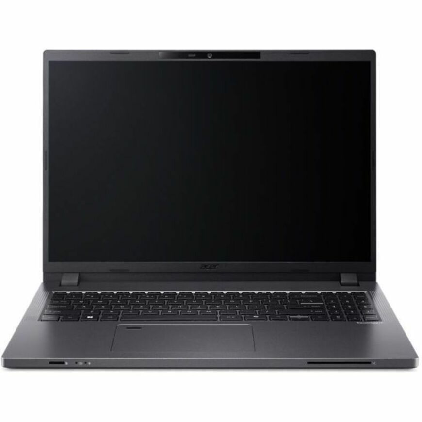 Front Image for Acer TravelMate P2 16 TMP216-51T-G2 TMP216-51T-G2-57NG 16" Touchscreen Notebook - WUXGA - 60 Hz - Intel Core 5 120U - 16 GB - 512 GB SSD - English Keyboard - Iron