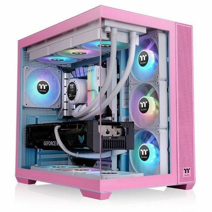 Alternate-Image5 Image for Thermaltake View 380 TG ARGB Bubble Pink Mid Tower Chassis