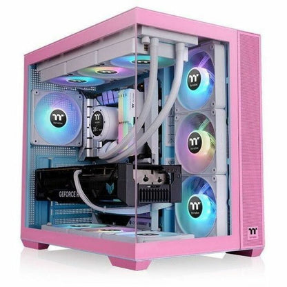 Alternate-Image5 Image for Thermaltake View 380 TG ARGB Bubble Pink Mid Tower Chassis