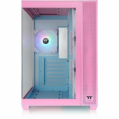 Front Image for Thermaltake View 380 TG ARGB Bubble Pink Mid Tower Chassis
