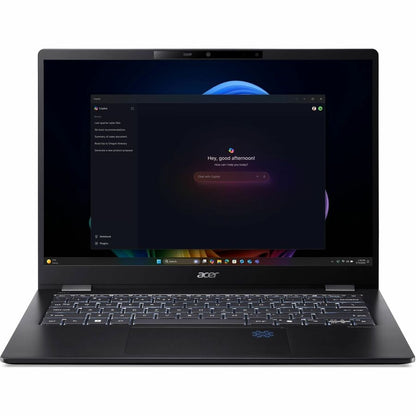 Front Image for Acer TravelMate P6 14 AI TMP614-54 TMP614-54-783T 14" Copilot+ PC Notebook - WQXGA+ - 120 Hz - Intel Core Ultra 7 268V - 32 GB - 1 TB SSD - English Keyboard - Black