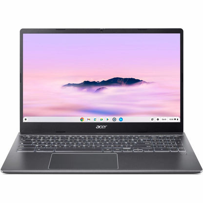 Front Image for Acer Chromebook Plus 515 CBE595-2T CBE595-2T-71W1 15.6" Touchscreen Chromebook - Full HD - 60 Hz - Intel Core 7 150U - 16 GB - 256 GB SSD - English (US) Keyboard - Iron