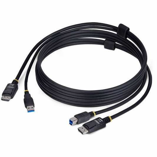 Main Image for StarTech.com 6ft (1.8m) DisplayPort and USB 5Gbps KVM Cable, 4K 60Hz, Universally Compatible DP 1.2/USB 3.0 Combo Cable for KVM Switches