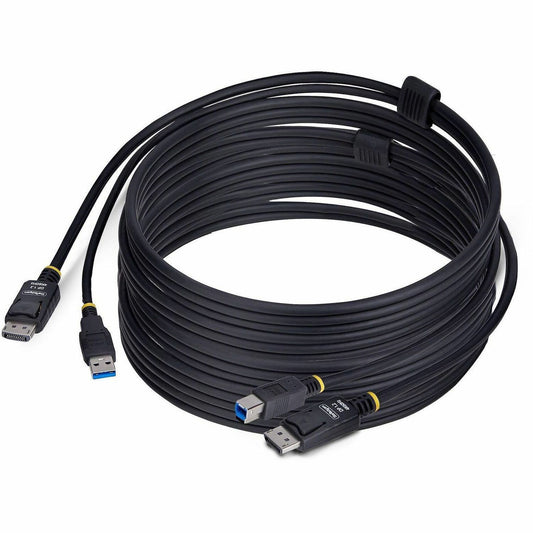 Main Image for StarTech.com 10ft (3m) DisplayPort and USB 5Gbps KVM Cable, 4K 60Hz, Universally Compatible DP 1.2/USB 3.0 Combo Cable for KVM Switches