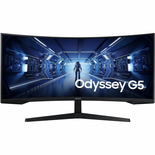 Main Image for Samsung Odyssey G5 C34G55TWWN 34" Class UW-QHD Curved Screen LED Monitor - 21:9 - Black