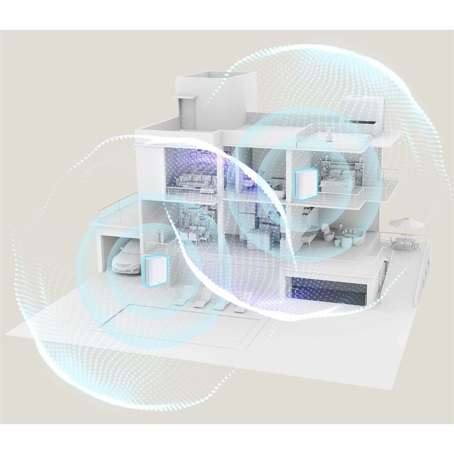 Alternate-Image3 Image for Asus ZenWiFi BT8 BT8(W-3-PK) Wi-Fi 7 IEEE 802.11 a/b/g/n/ac/ax/be Ethernet Wireless Router