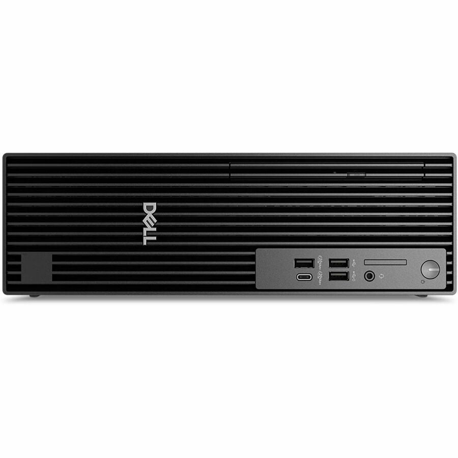 Front Image for Dell Pro Slim Plus QBS1250 Desktop Computer - Intel Core Ultra 7 265 - 16 GB - 512 GB SSD - Slim PC - Standard Black