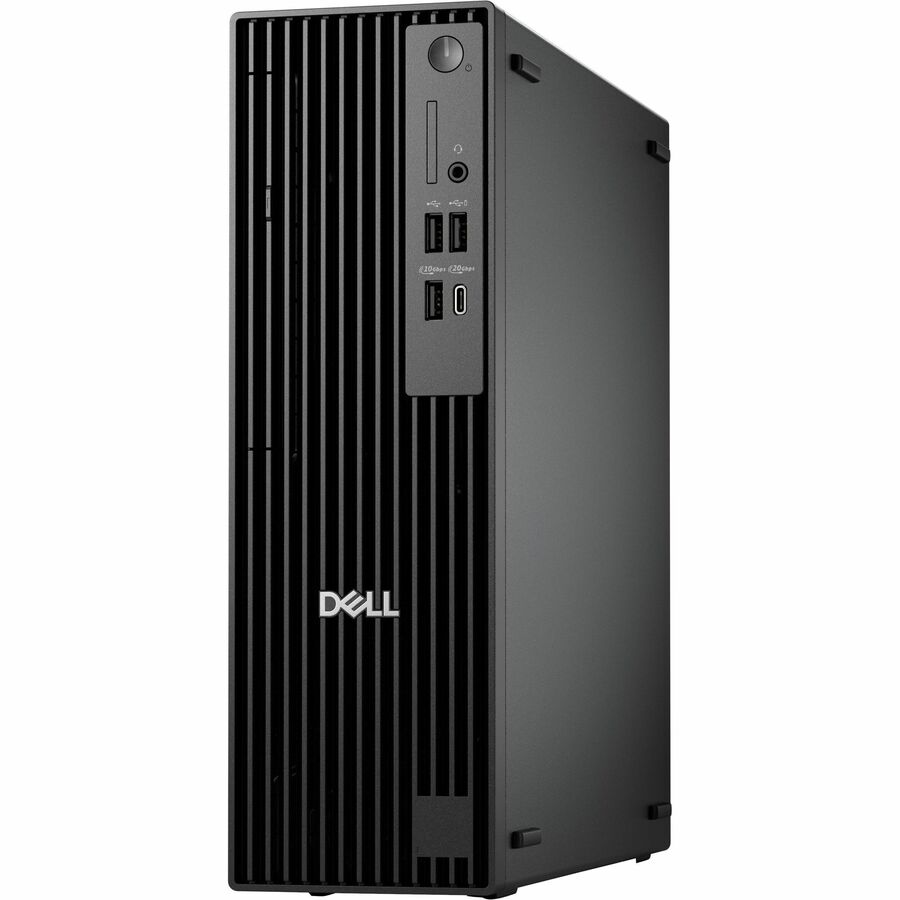 Left Image for Dell Pro Slim Plus QBS1250 Desktop Computer - Intel Core Ultra 7 265 - 16 GB - 512 GB SSD - Slim PC - Standard Black