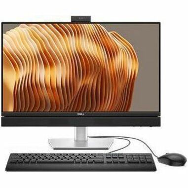 Front Image for Dell Pro 24 QB24250 All-in-One Computer - Intel Core Ultra 5 245 - vPro Technology - 16 GB - 512 GB SSD - 23.8" Full HD Touchscreen - Desktop - Silver