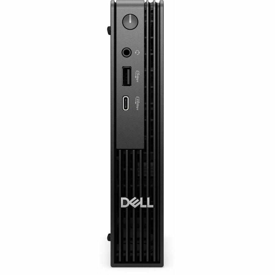 Front Image for Dell Pro Micro QCM1250 Desktop Computer - Intel Core Ultra 5 235T - 16 GB - 512 GB SSD - Micro PC - Black