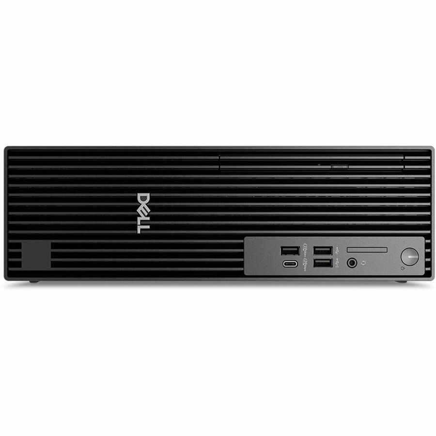 Front Image for Dell Pro Slim Plus QBS1250 Desktop Computer - Intel Core Ultra 7 265 - vPro Technology - 16 GB - 512 GB SSD - Slim PC - Standard Black
