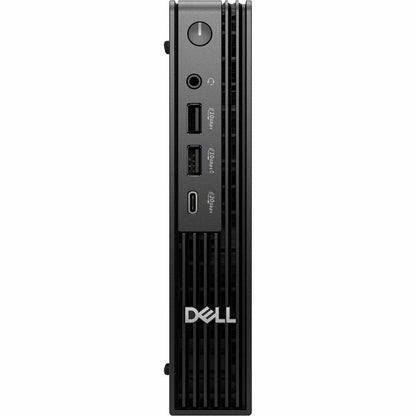 Front Image for Dell Pro QBM1250 Desktop Computer - Intel Core Ultra 5 235 - vPro Technology - 16 GB - 512 GB SSD - Micro PC - Black