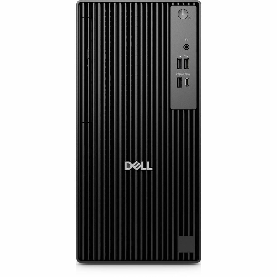 Front Image for Dell Pro Tower QCT1250 Desktop Computer - Intel Core i5 14th Gen i5-14500 - 8 GB - 256 GB SSD - Tower - Black