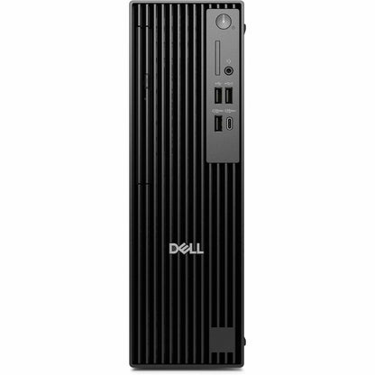 Front Image for Dell Pro Slim Plus QBS1250 Desktop Computer - Intel Core Ultra 7 265 - 32 GB - 512 GB SSD - Slim PC - Standard Black