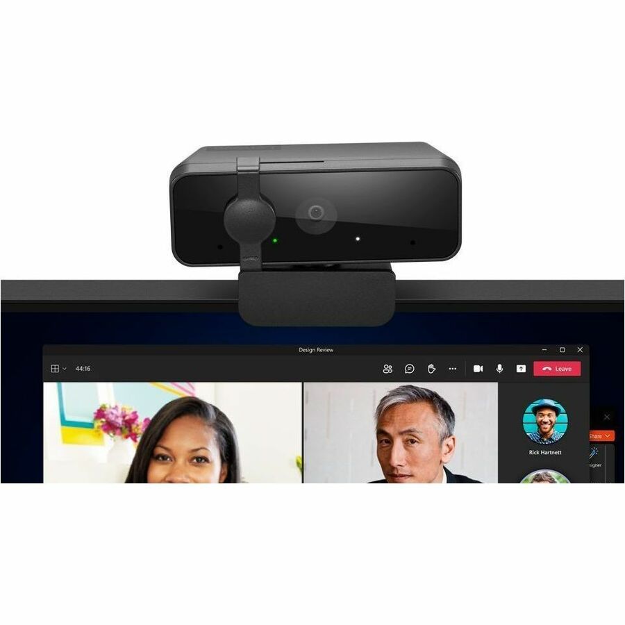 Alternate-Image1 Image for Lenovo Essential Webcam - 30 fps - Black - USB 2.0 Type A - 1 Pack(s)