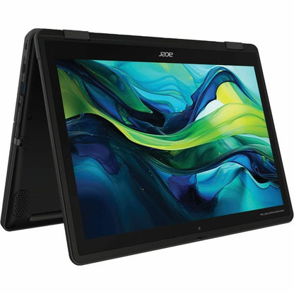 Left Image for Acer TravelMate B3 Spin 12 B312RN-31 TMB312RN-31-C0DN 12.2" Touchscreen Convertible 2 in 1 Notebook - WUXGA - 60 Hz - Intel N-Series N150 - 8 GB - 128 GB Flash Memory - English Keyboard - Black