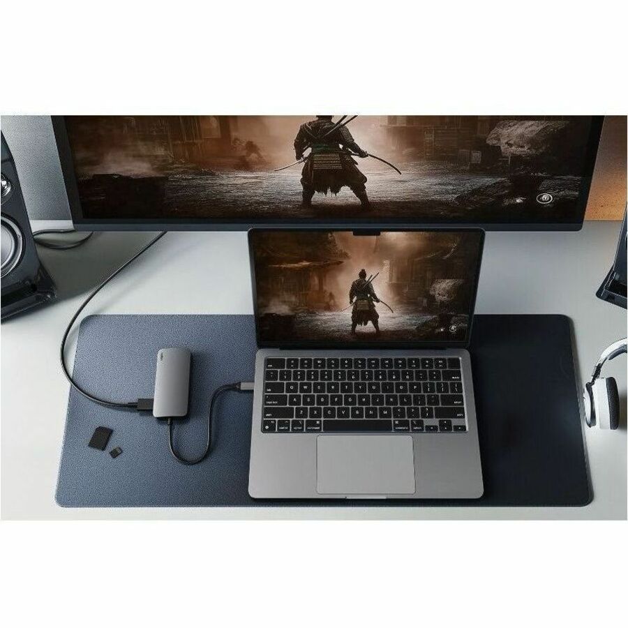 Alternate-Image7 Image for Belkin 5-Port USB-C Hub - USB-C to 2xUSB-A, 1x4K HDMI, 1xSD Reader, 1xMicroSD Reader - 5Gbps - Docking Station - Grey