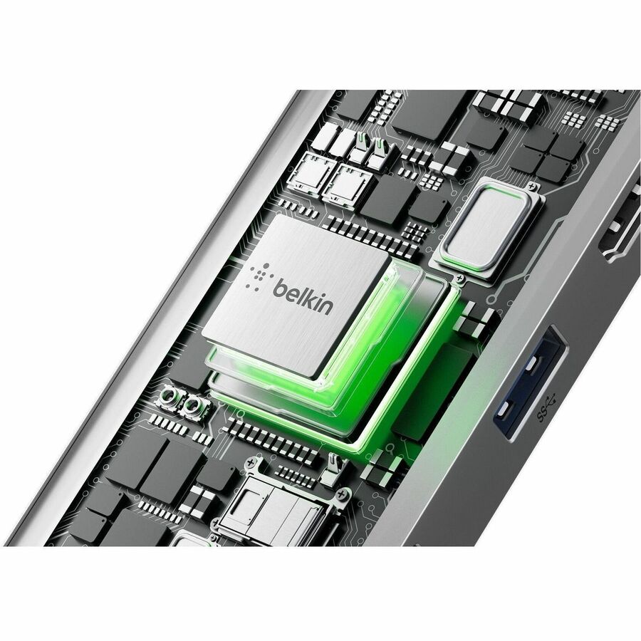 Alternate-Image8 Image for Belkin 5-Port USB-C Hub - USB-C to 2xUSB-A, 1x4K HDMI, 1xSD Reader, 1xMicroSD Reader - 5Gbps - Docking Station - Grey