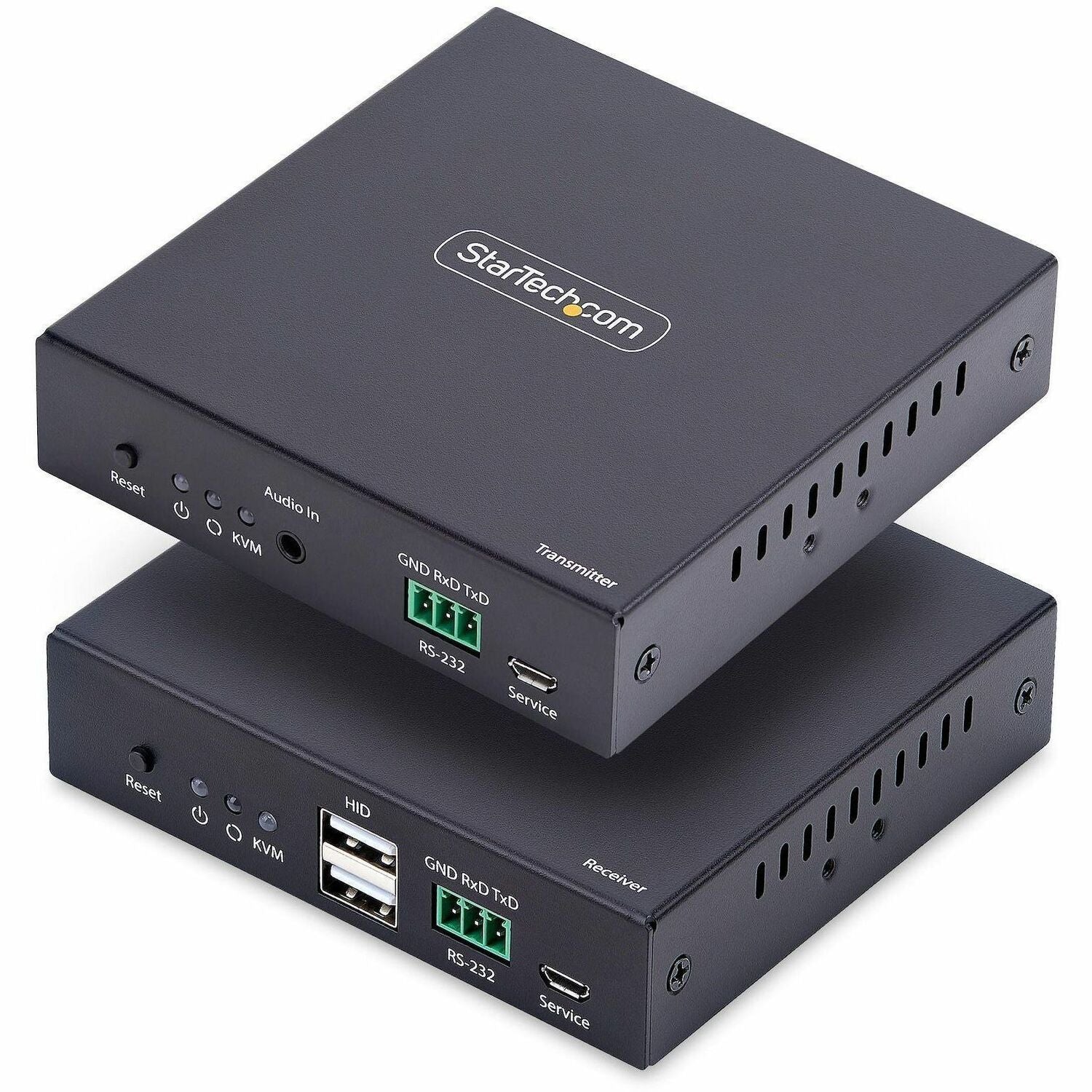 Main Image for StarTech.com HDMI KVM Extender Over IP Network, 4K 60Hz, Driverless, HDMI and USB Over Ethernet/CAT6, AVoIP, Transmitter/Receiver Kit
