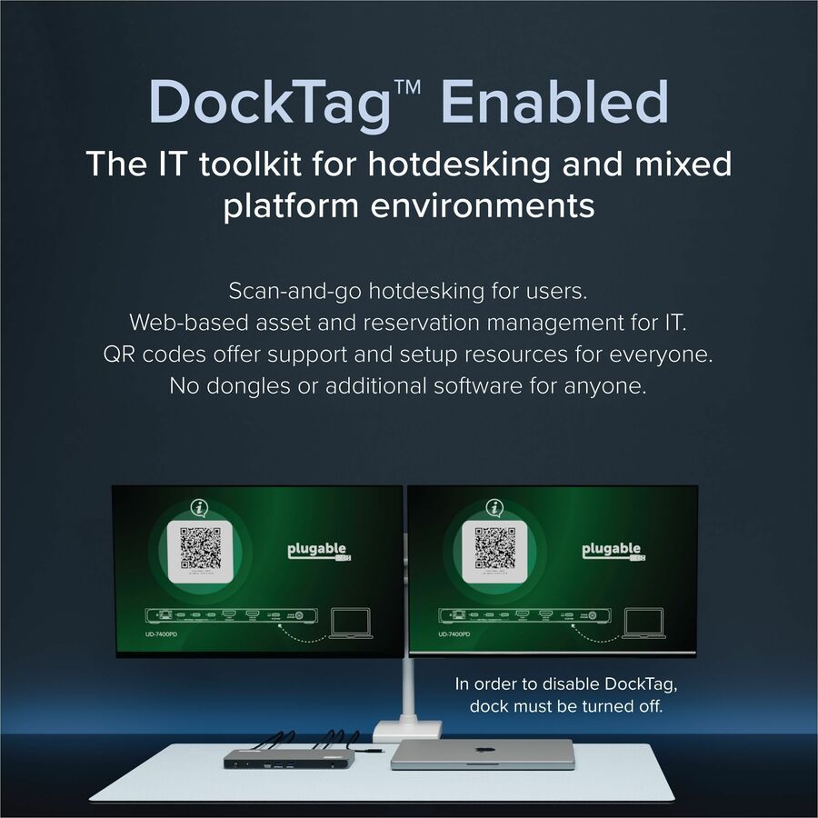 Alternate-Image1 Image for Plugable USB C Docking Station 5 Monitors, 140W DisplayLink Dock Connects up to Five 4K Displays for MacBook Windows Thunderbolt 4 Laptops