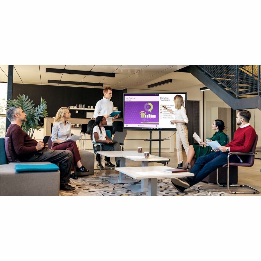 Life-Style Image for Dell P7525QT 75" Class LED Touchscreen Monitor - 16:9 - 8 ms