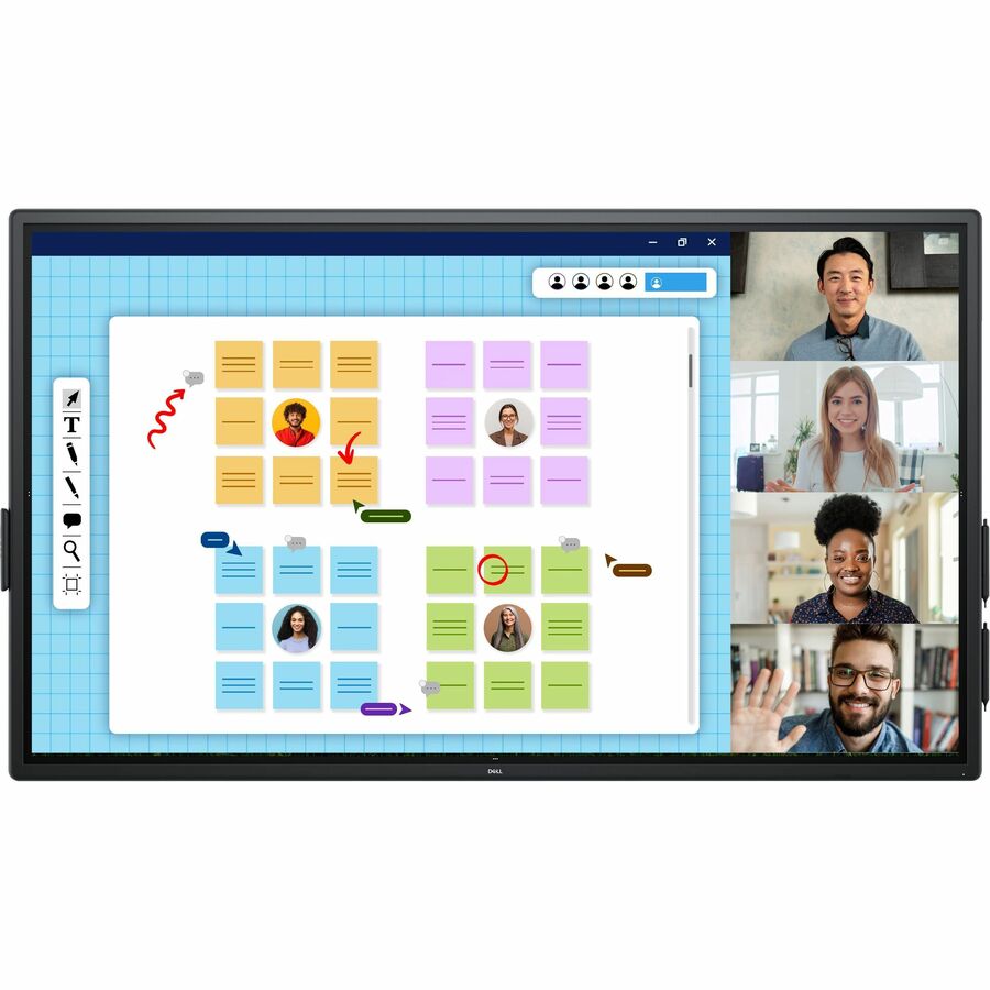 Front Image for Dell P7525QT 75" Class LED Touchscreen Monitor - 16:9 - 8 ms