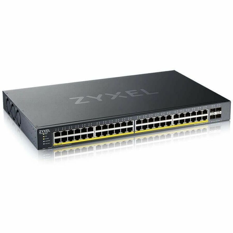 Alternate-Image1 Image for ZYXEL 48-port GbE PoE Lite-L3 Smart Managed Switch with 4 10G Uplink